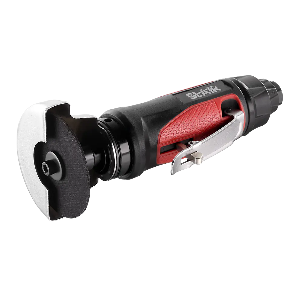 What are the best practices for controlling vibration while using an air cut-off tool?